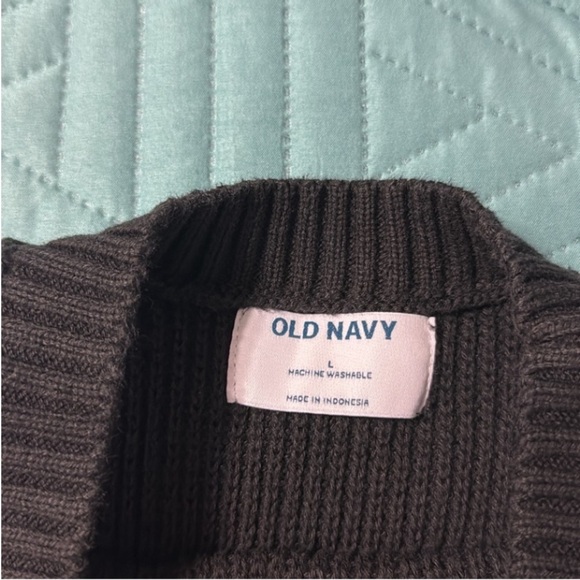 Old Navy Shaker Halter Black Size: L - Picture 3 of 5